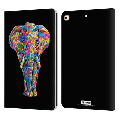 P.D. Moreno Animals Elephant Leather Book Wallet Case Cover For Apple iPad 9.7 2017 / iPad 9.7 2018