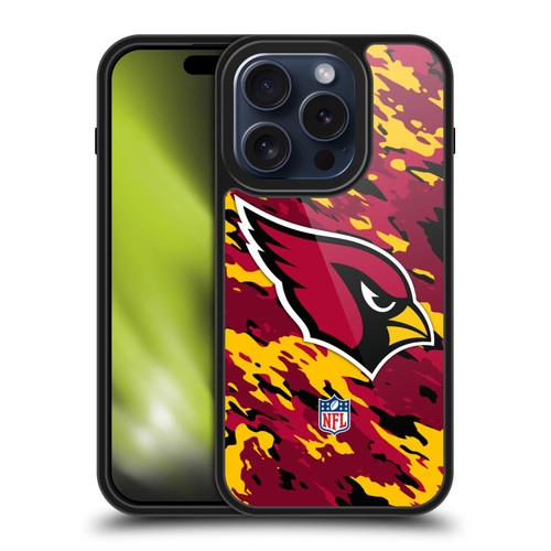 NFL Arizona Cardinals Logo Camou Gel Armour Case For Apple iPhone 15 Pro