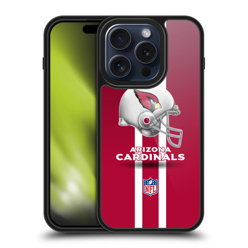 NFL Arizona Cardinals Logo Helmet Gel Armour Case For Apple iPhone 15 Pro