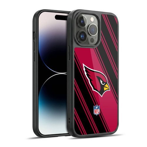 NFL Arizona Cardinals Artwork Stripes Gel Armour Case For Apple iPhone 14 Pro Max