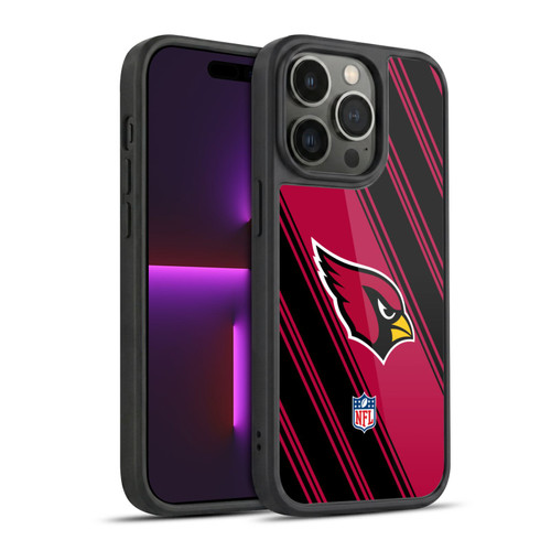 NFL Arizona Cardinals Artwork Stripes Gel Armour Case For Apple iPhone 14 Pro
