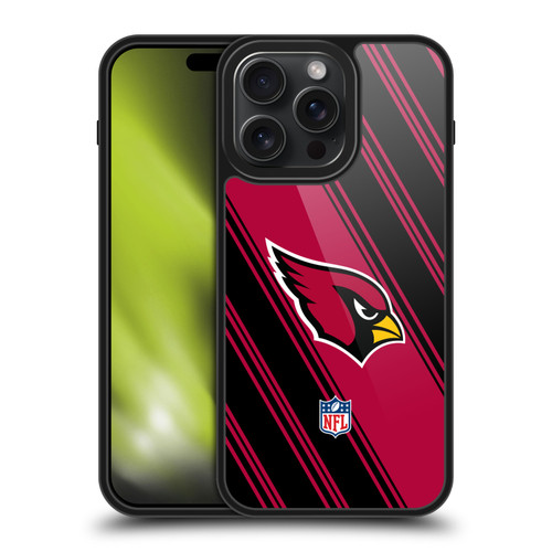 NFL Arizona Cardinals Artwork Stripes Gel Armour Case For Apple iPhone 15 Pro Max