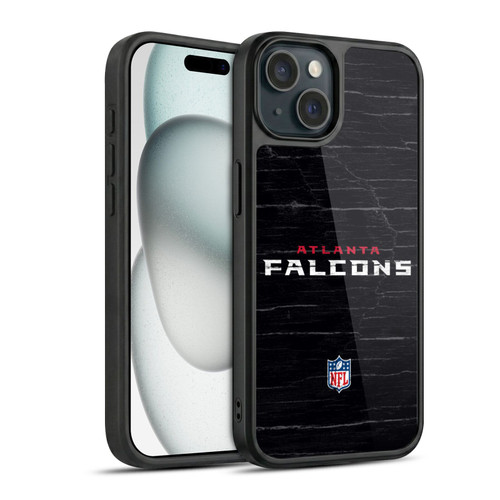 NFL Atlanta Falcons Logo Distressed Look Gel Armour Case For Apple iPhone 15