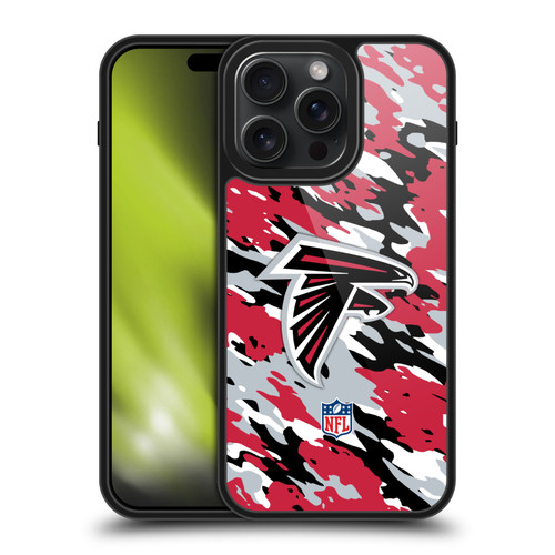 NFL Atlanta Falcons Logo Camou Gel Armour Case For Apple iPhone 15 Pro Max