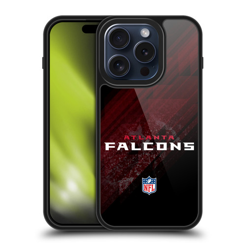 NFL Atlanta Falcons Logo Blur Gel Armour Case For Apple iPhone 15 Pro