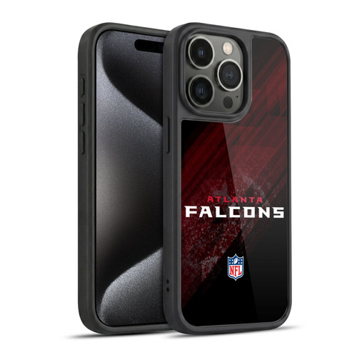 NFL Atlanta Falcons Logo Blur Gel Armour Case For Apple iPhone 15 Pro