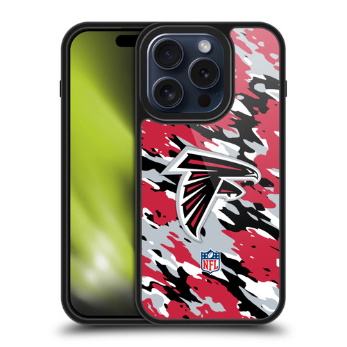 NFL Atlanta Falcons Logo Camou Gel Armour Case For Apple iPhone 15 Pro