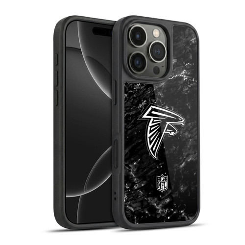 NFL Atlanta Falcons Artwork Marble Gel Armour Case For Apple iPhone 16 Pro