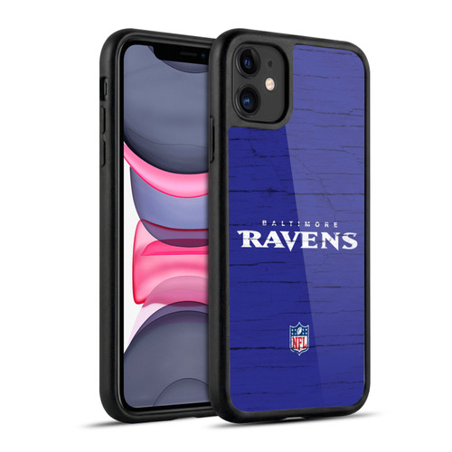 NFL Baltimore Ravens Logo Distressed Look Gel Armour Case For Apple iPhone 11