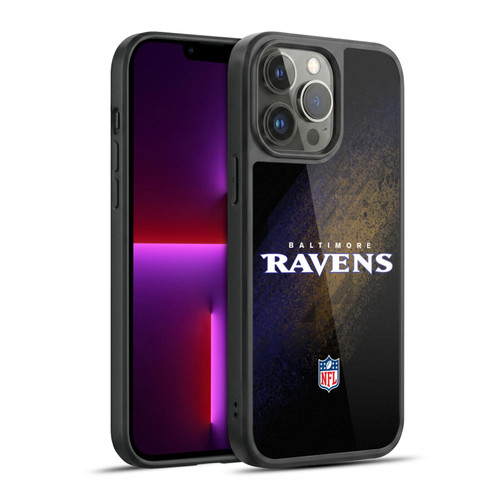NFL Baltimore Ravens Logo Blur Gel Armour Case For Apple iPhone 13 Pro Max