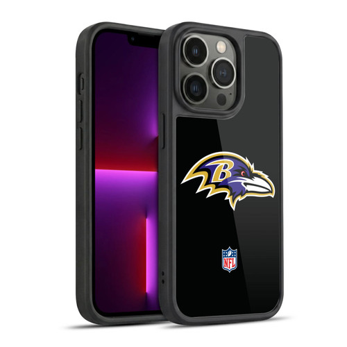 NFL Baltimore Ravens Logo Plain Gel Armour Case For Apple iPhone 13 Pro