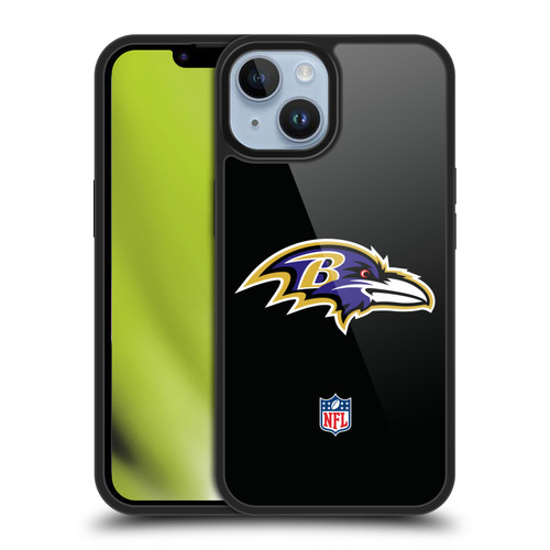 NFL Baltimore Ravens Logo Plain Gel Armour Case For Apple iPhone 14