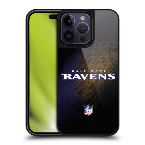 NFL Baltimore Ravens Logo Blur Gel Armour Case For Apple iPhone 14 Pro Max