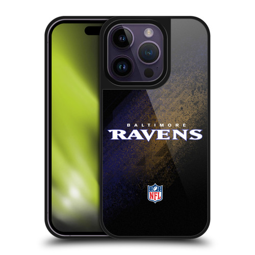 NFL Baltimore Ravens Logo Blur Gel Armour Case For Apple iPhone 14 Pro