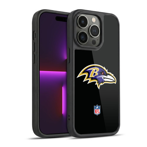 NFL Baltimore Ravens Logo Plain Gel Armour Case For Apple iPhone 14 Pro