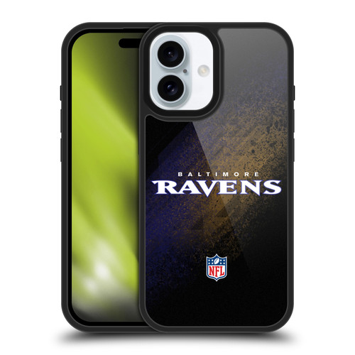 NFL Baltimore Ravens Logo Blur Gel Armour Case For Apple iPhone 16