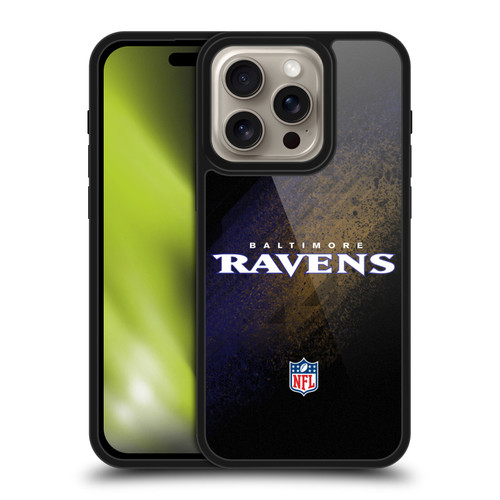 NFL Baltimore Ravens Logo Blur Gel Armour Case For Apple iPhone 16 Pro