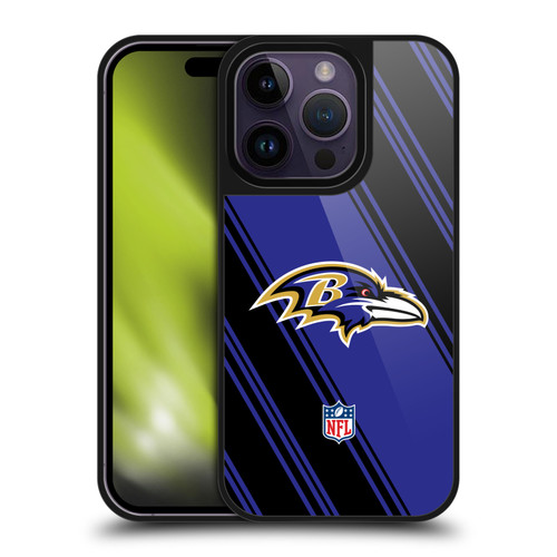 NFL Baltimore Ravens Artwork Stripes Gel Armour Case For Apple iPhone 14 Pro NFL Baltimore Ravens Artwork Stripes Gel Armour Case For Apple iPhone 14 Pro