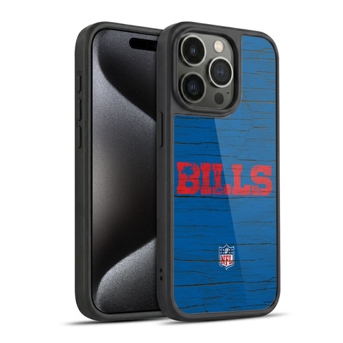 NFL Buffalo Bills Logo Distressed Look Gel Armour Case For Apple iPhone 15 Pro