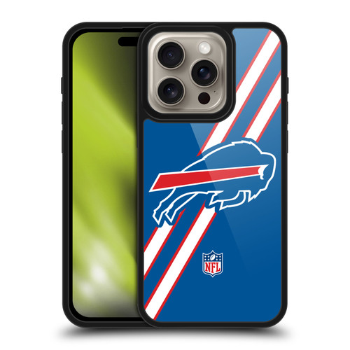 NFL Buffalo Bills Logo Stripes Gel Armour Case For Apple iPhone 16 Pro