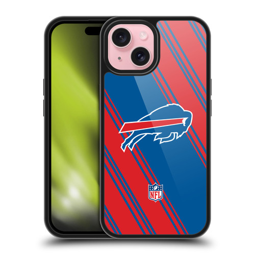 NFL Buffalo Bills Artwork Stripes Gel Armour Case For Apple iPhone 15