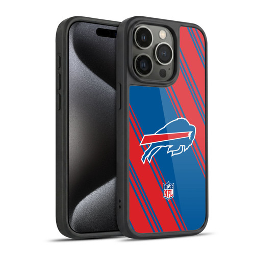 NFL Buffalo Bills Artwork Stripes Gel Armour Case For Apple iPhone 15 Pro