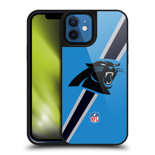 NFL Carolina Panthers Logo Stripes Gel Armour Case For Apple iPhone 12 / iPhone 12 Pro
