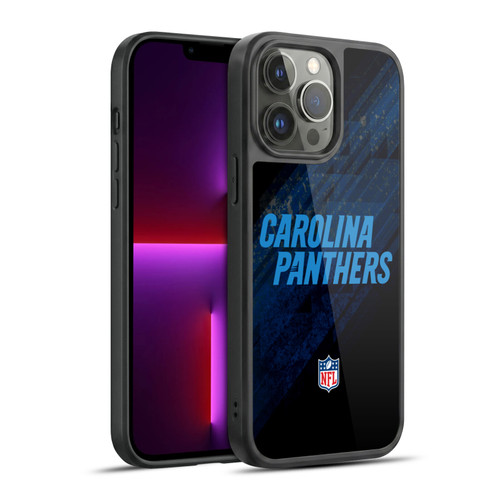 NFL Carolina Panthers Logo Blur Gel Armour Case For Apple iPhone 13 Pro Max