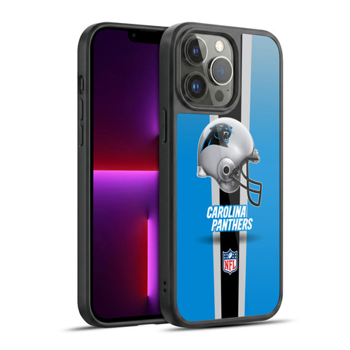 NFL Carolina Panthers Logo Helmet Gel Armour Case For Apple iPhone 13 Pro Max