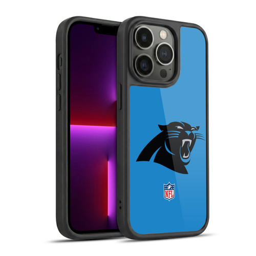 NFL Carolina Panthers Logo Plain Gel Armour Case For Apple iPhone 13 Pro
