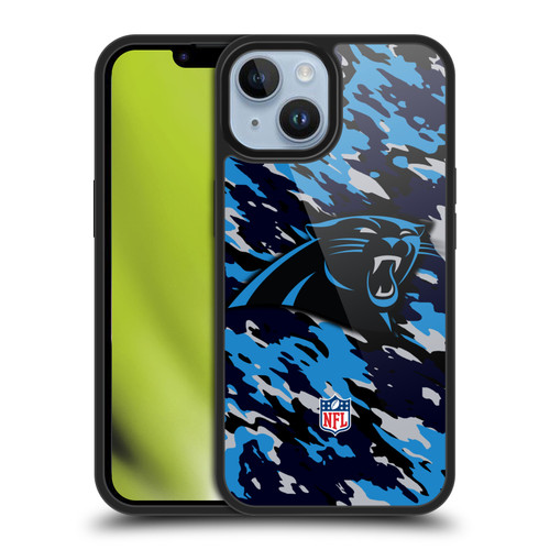 NFL Carolina Panthers Logo Camou Gel Armour Case For Apple iPhone 14