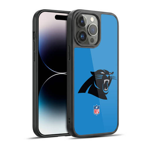 NFL Carolina Panthers Logo Plain Gel Armour Case For Apple iPhone 14 Pro Max