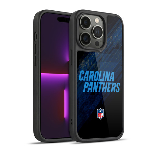 NFL Carolina Panthers Logo Blur Gel Armour Case For Apple iPhone 14 Pro