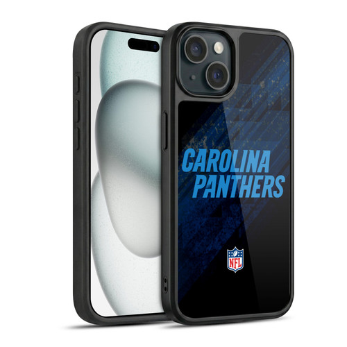 NFL Carolina Panthers Logo Blur Gel Armour Case For Apple iPhone 15