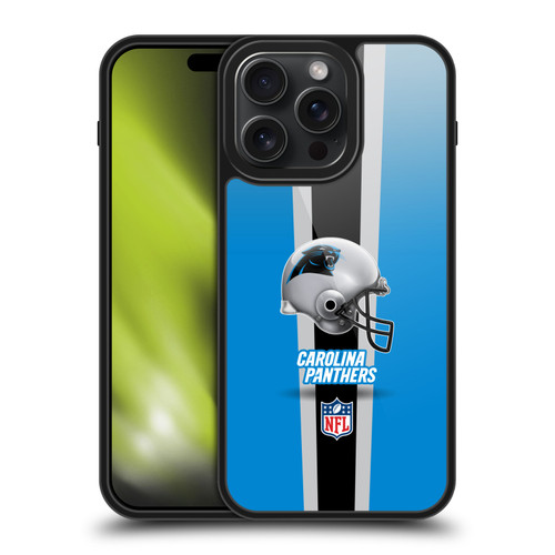 NFL Carolina Panthers Logo Helmet Gel Armour Case For Apple iPhone 15 Pro Max