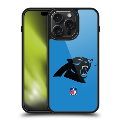 NFL Carolina Panthers Logo Plain Gel Armour Case For Apple iPhone 15 Pro Max
