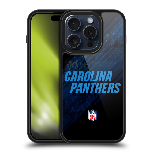NFL Carolina Panthers Logo Blur Gel Armour Case For Apple iPhone 15 Pro