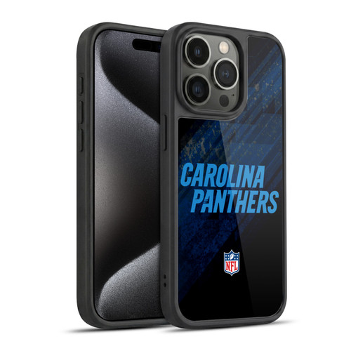 NFL Carolina Panthers Logo Blur Gel Armour Case For Apple iPhone 15 Pro