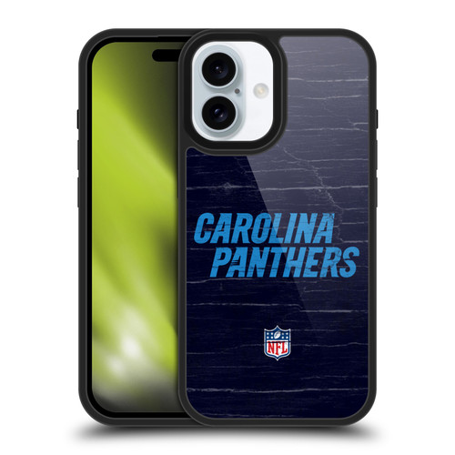 NFL Carolina Panthers Logo Distressed Look Gel Armour Case For Apple iPhone 16
