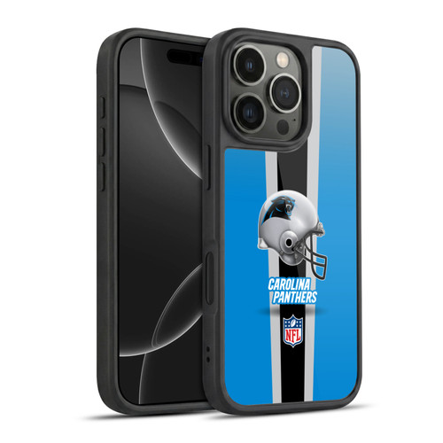 NFL Carolina Panthers Logo Helmet Gel Armour Case For Apple iPhone 16 Pro