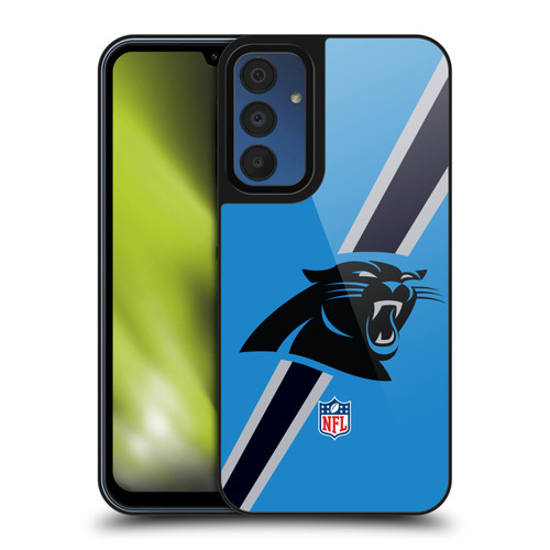 NFL Carolina Panthers Logo Stripes Gel Armour Case For Samsung Galaxy A15