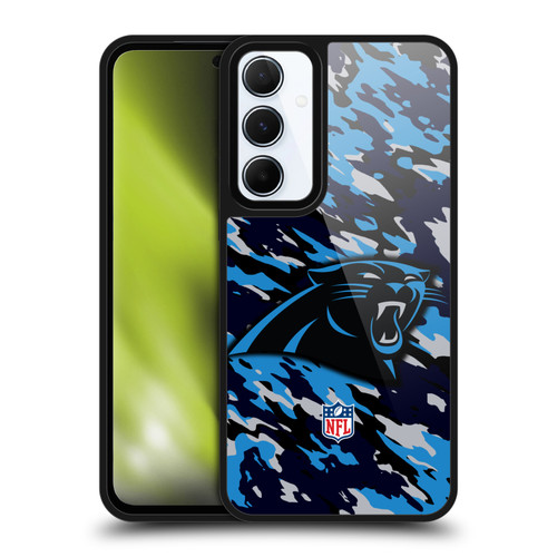 NFL Carolina Panthers Logo Camou Gel Armour Case For Samsung Galaxy A55 5G