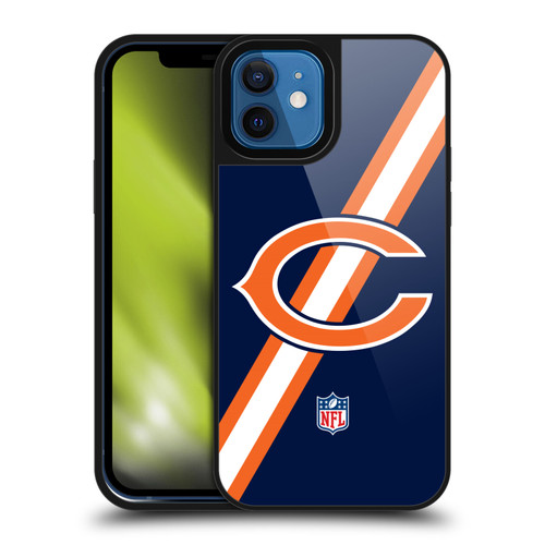 NFL Chicago Bears Logo Stripes Gel Armour Case For Apple iPhone 12 / iPhone 12 Pro