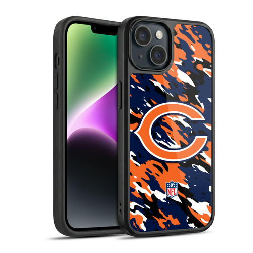 NFL Chicago Bears Logo Camou Gel Armour Case For Apple iPhone 14