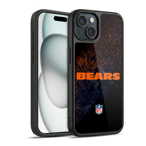 NFL Chicago Bears Logo Blur Gel Armour Case For Apple iPhone 15