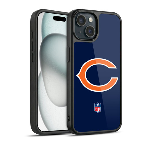 NFL Chicago Bears Logo Plain Gel Armour Case For Apple iPhone 15