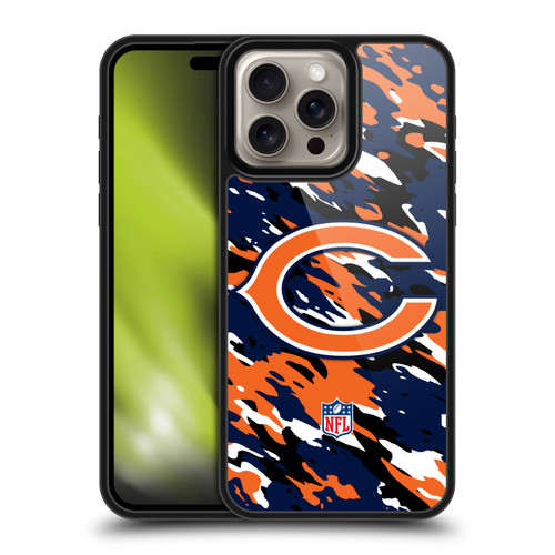NFL Chicago Bears Logo Camou Gel Armour Case For Apple iPhone 16 Pro Max