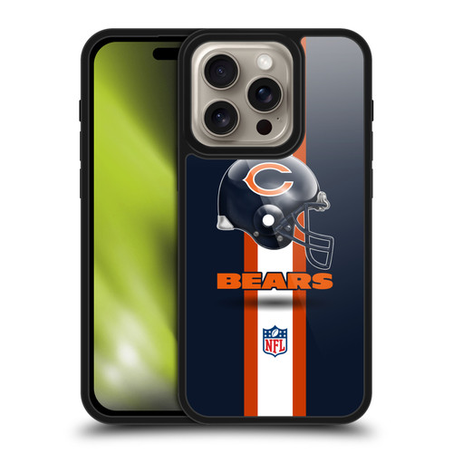 NFL Chicago Bears Logo Helmet Gel Armour Case For Apple iPhone 16 Pro