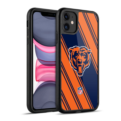 NFL Chicago Bears Artwork Stripes Gel Armour Case For Apple iPhone 11