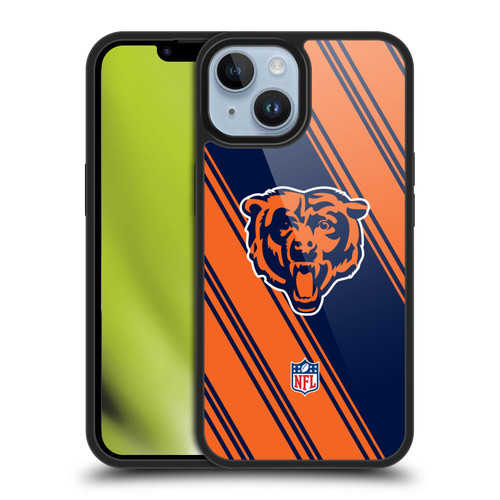 NFL Chicago Bears Artwork Stripes Gel Armour Case For Apple iPhone 14 NFL Chicago Bears Artwork Stripes Gel Armour Case For Apple iPhone 14